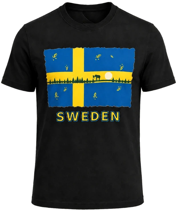 Sverige – Flagga & älg